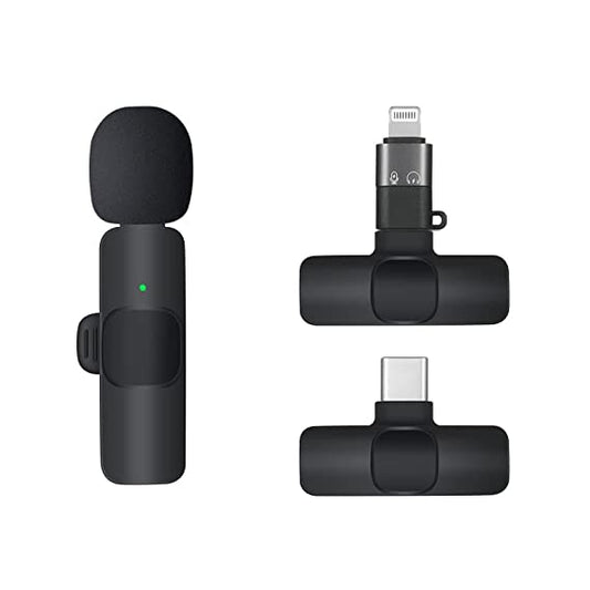 K9 Collar Wireless Microphone iPhone/Android & Type C Supported Wireless Microphone