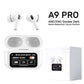 BLACK & White NEW A9 PRO APPLE AIRPODS ANC/ENC ZHONGKELQNXUN TOUCH CONTROL BT 5.4 EARBUDS