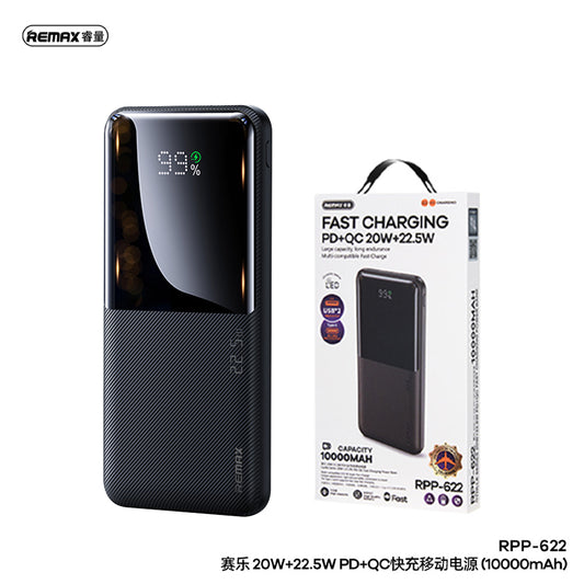 REMAX Kiyuan Series 20W+22.5W PD+QC Fast Charging Power Bank 10000mAh RPP-5 White, Black & Dark Blue