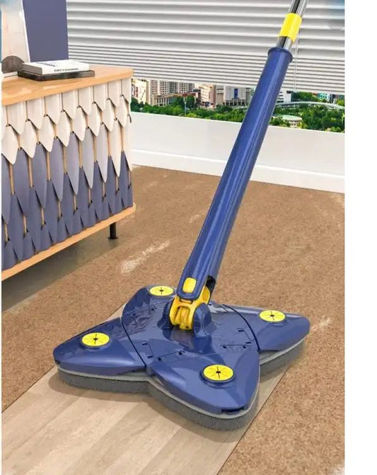 Twist Clover Magic Mop Free Hand Self wringing360 Squeeze Xtype Rotation Household Cleaning Bathroom Dusting Foldable Head Tool With Box