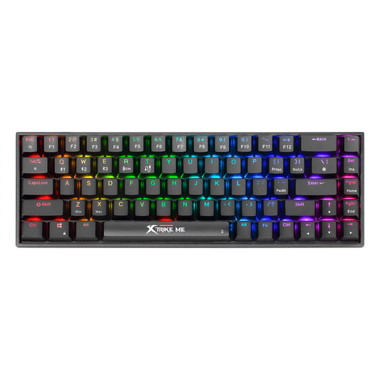 XTRIKE ME GK-994W RGB 68 KEY BT 2.4GHZ WIRELESS GAMING KEYBOARD BLACK